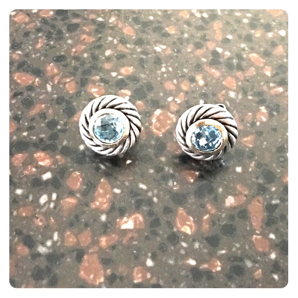 David Yurman Lg Capri Cookie Earrings